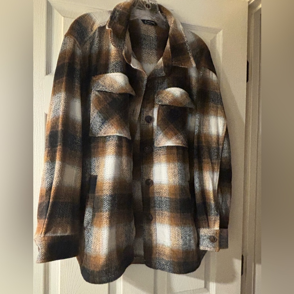 Plaid Women's Pea Coat
